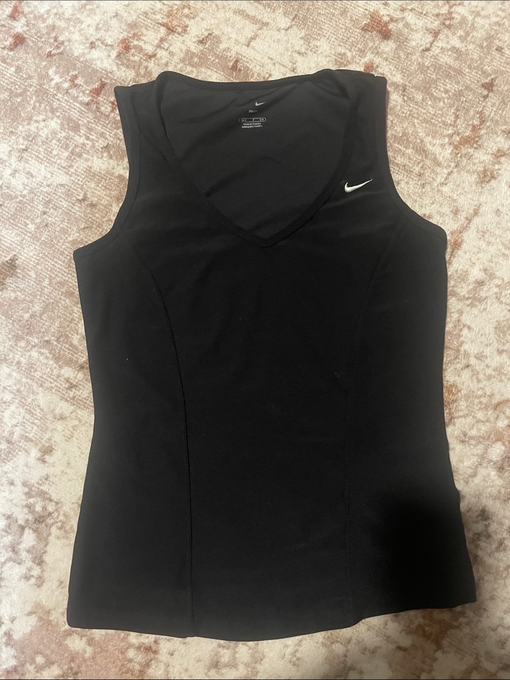 Nike Black V-Neck Performance Tank Top